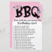 BBQ Hoe goed ken je het verjaardagsmeisje? (Voorkant / Achterkant)