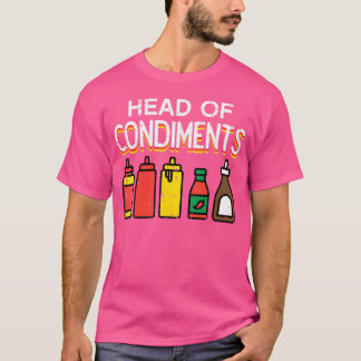 BBQ hoofd van de specerijen grappige barbecue gril T-shirt