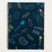 BBQ Icônes Motif Grillades Outils Viande (Devant)