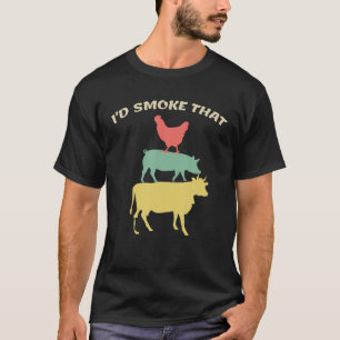 BBQ ik zou dat T-shirt roken dat kippenvint