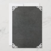 BBQ - JAARLIJKSE VARKENSGEBRANDE KRIJTBORD RUSTIEK KAART (Achterkant)