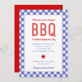 BBQ jardin | Invitation 4 juillet (Devant / Derrière)