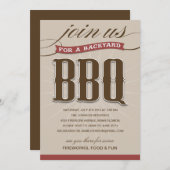 BBQ JARDIN| INVITATION À LA FÊTE (Devant / Derrière)