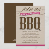 BBQ JARDIN| INVITATION À LA FÊTE (Devant / Derrière)