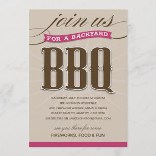 BBQ JARDIN  INVITATION À LA FÊTE