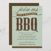 BBQ JARDIN| INVITATION À LA FÊTE (Devant / Derrière)