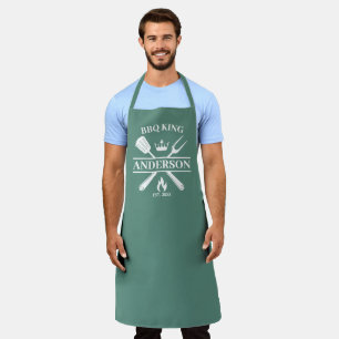 BBQ King Barbecue gepersonaliseerd Schort