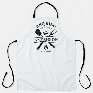 BBQ King Barbecue gepersonaliseerd Schort