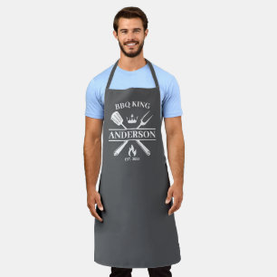 BBQ King Barbecue gepersonaliseerd Schort