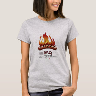 BBQ King - Bold & Fun T-shirt voor Backyard Queens
