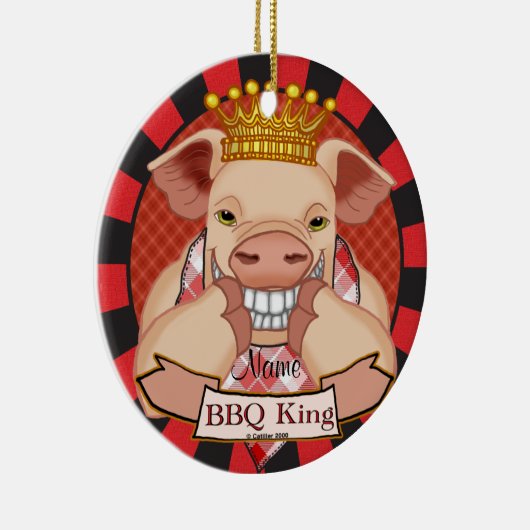 BBQ King Pig custom ornament (Rechts)