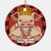 BBQ King Pig custom ornament (Voorkant)