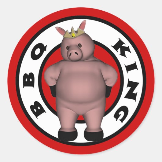 BBQ King Stickers (Voorkant)
