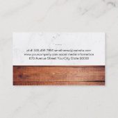 BBQ Knife | Marmer van Wooden Boards Visitekaartje (Achterkant)