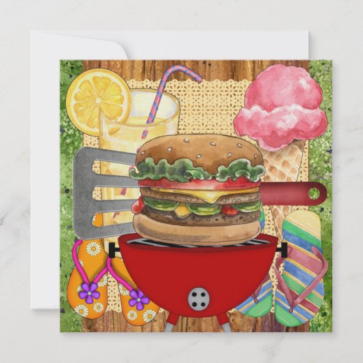 BBQ Kook uit ! SRF Kaart (Voorkant)