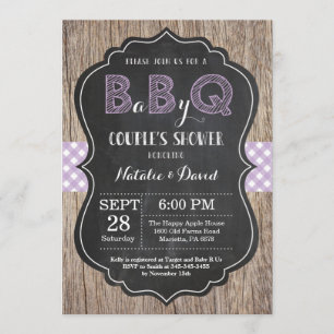 BBQ Koppels Douche Uitnodiging Baby Q Achtertuin M