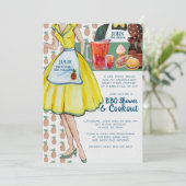 BBQ Koppels Trouwdouche |  paar Kaart (Staand voorkant)