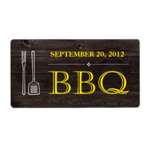 BBQ-label Etiket