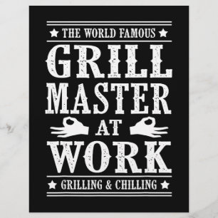 BBQ-liefhebbers De wereldberoemde Grill Master a Flyer