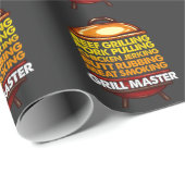 BBQ Lover Chef Summer Meat Smoking Grill Master Cadeaupapier (Rol Hoek)