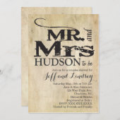 BBQ M. et Mme BBG COUPles invitation à la douche (Devant / Derrière)