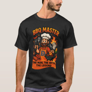 BBQ Master Dad Funny Vaders Dag Grill Gift T-shirt