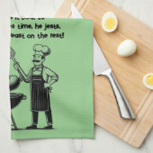 BBQ Master’s Humorous Poem  Theedoek (Quarter Fold)