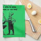 BBQ Master’s Humorous Poem  Theedoek (Quarter Fold)