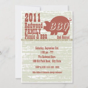BBQ of varkensgebraad Kaart