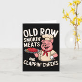 BBQ Old Row Rookvlees en Clappin Cheeks 1 Kaart (Gele Bloem)
