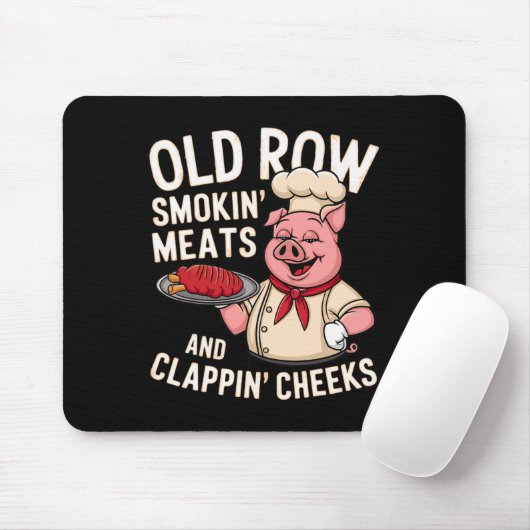 Bbq Old Row Smoking Meats And Clappin Cheeks 1  Muismat (Met muis)