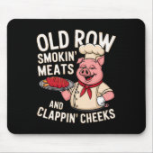Bbq Old Row Smoking Meats And Clappin Cheeks 1  Muismat (Voorkant)