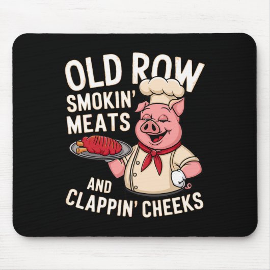 Bbq Old Row Smoking Meats And Clappin Cheeks 1  Muismat (Voorkant)