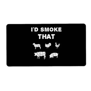 BBQ-overs Rook van Chef Smoker BBQ Etiket