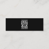 BBQ-overs | Wereldberoemde grilmeester op het werk Mini Visitekaartje (Voorkant)