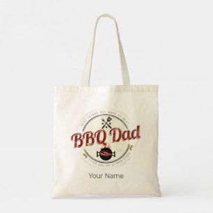 BBQ Pap Grill of Barbecue voor Vaderdag Tote Bag