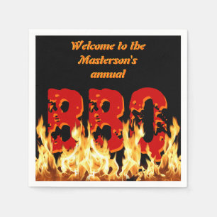  BBQ Paper Napkins Servetten