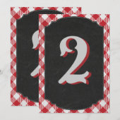 BBQ-partijnummer buiten Bedankkaart (Voorkant / Achterkant)