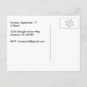 BBQ Party  Invitation Briefkaart (Achterkant)