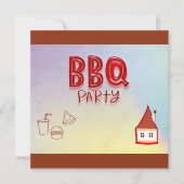 BBQ Party Kaart (Voorkant)