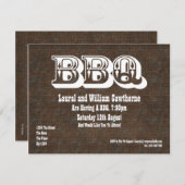 BBQ Party Kaart (Voorkant / Achterkant)