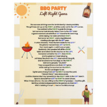BBQ Party Links Rechts Spel – Grappige Zomer Pas-d