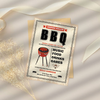 BBQ Party Uitnodiging