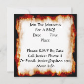BBQ Party! Uitnodiging (Achterkant)