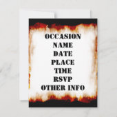 BBQ Party! Uitnodiging (Achterkant)