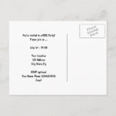 BBQ party uitnodiging briefkaarten | Gepersonalise (Achterkant)