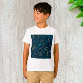 BBQ Pictogrammen Patroon Grillen Gereedschap Vlees T-shirt