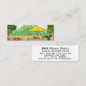BBQ Pique-Nique Jardin Fête Invitation (Devant / Derrière)