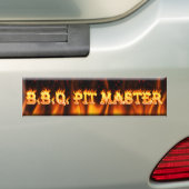 bbq pit bumpersticker (Op auto)