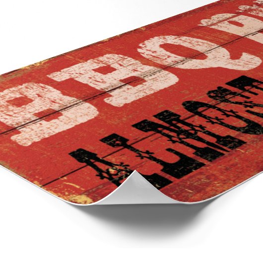 BBQ Pit Poster (Hoek)